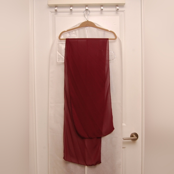 Mori Lee Bridesmaid Dress | Style 21611 | Bordeaux - Picture 3 of 14